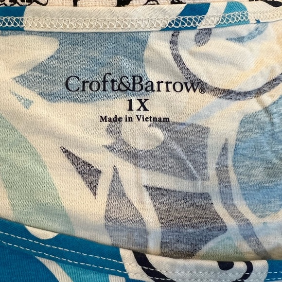 Croft & Barrow 1X Sleeveless Top NWOT - Picture 6 of 6